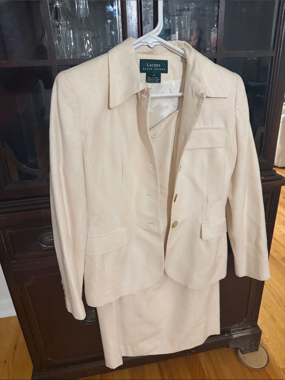 Lauren Ralph Lauren Cream Tailored Women's Blazer and Dress